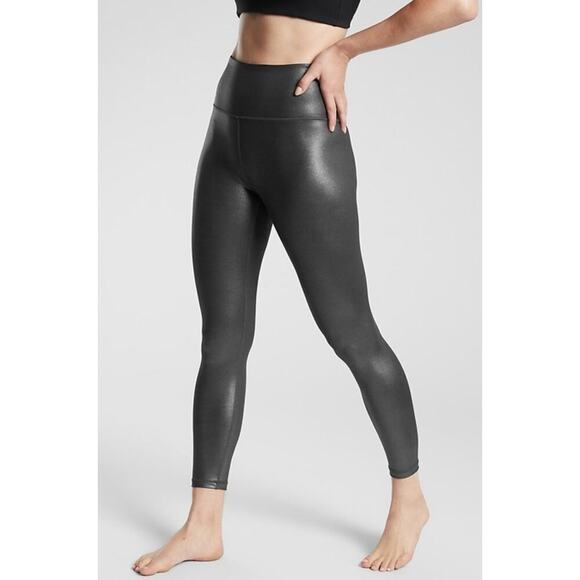 ATHLETA ELATION ULTRA HIGH RISE SHIMMER TIGHT IN POWERVITA - Picture 1 of 5